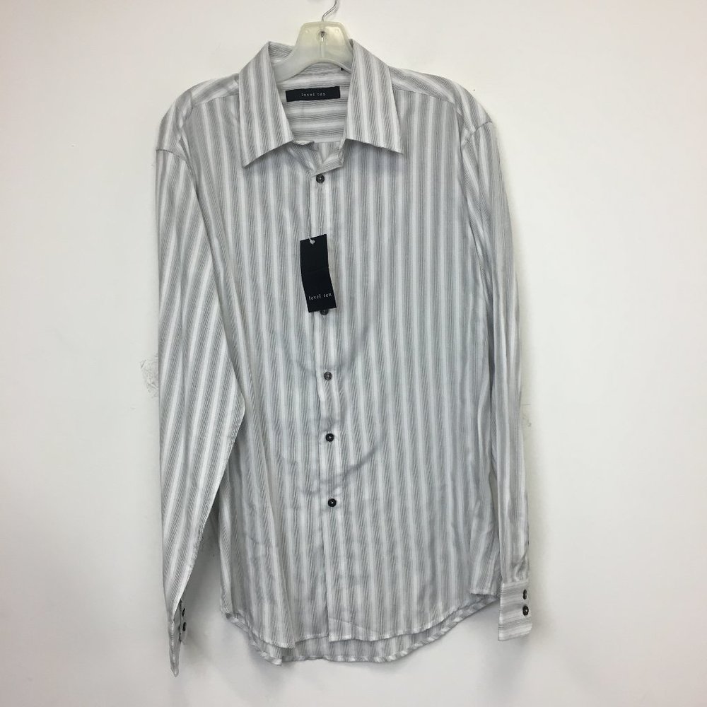 NWT Level Ten Striped Button Down Shirt